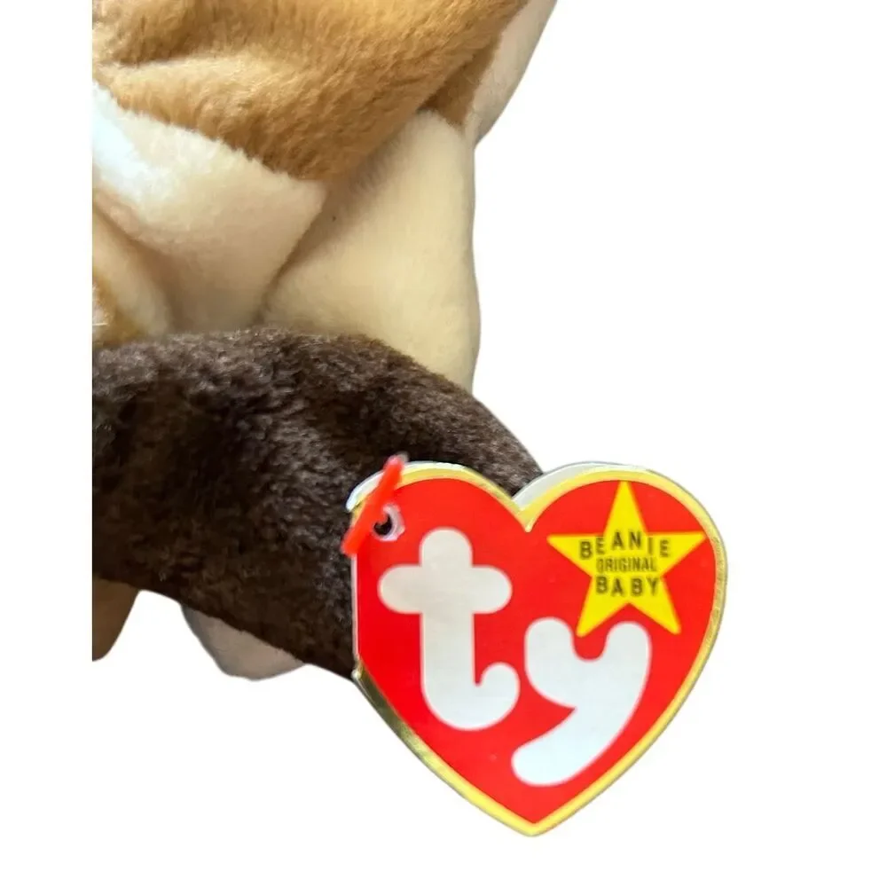 NWT 1996 Ty Beanie Baby Rare Bernie the Dog with Errors